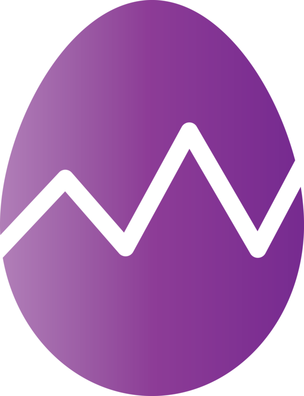 Transparent Easter Purple Violet Logo for Easter Egg for Easter