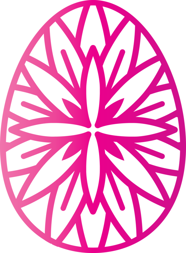 Transparent Easter Pink Magenta Design for Easter Egg for Easter