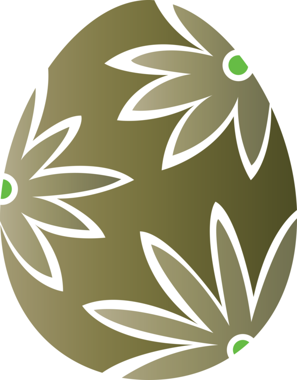 Transparent Easter Green Leaf Logo for Easter Egg for Easter