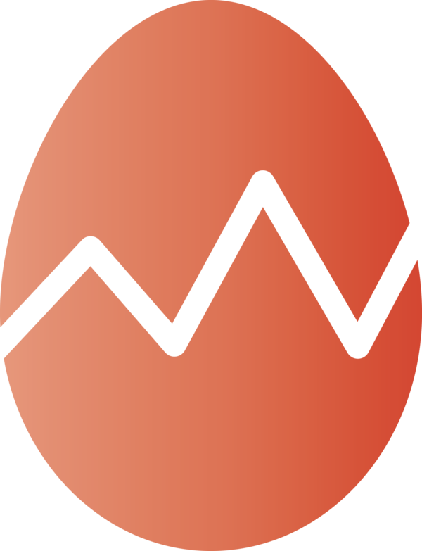 Transparent Easter Orange Red Logo for Easter Egg for Easter