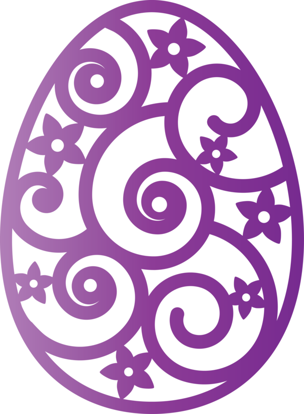 Transparent Easter Violet Purple Circle for Easter Egg for Easter