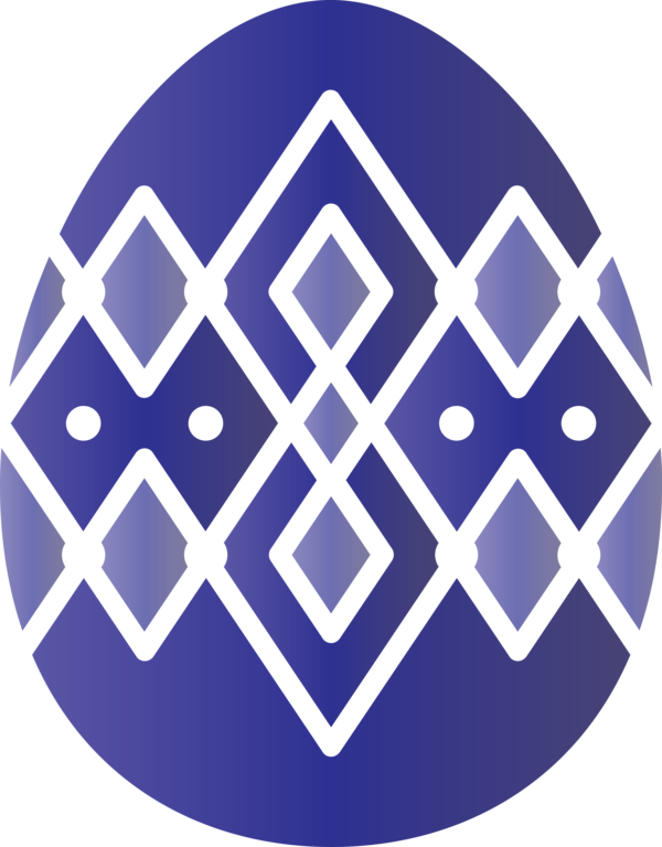 Transparent Easter Electric blue Pattern Circle for Easter Egg for Easter