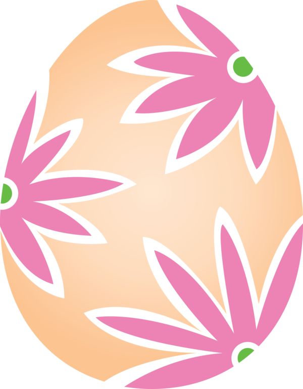 Transparent Easter Line Plant Petal for Easter Egg for Easter