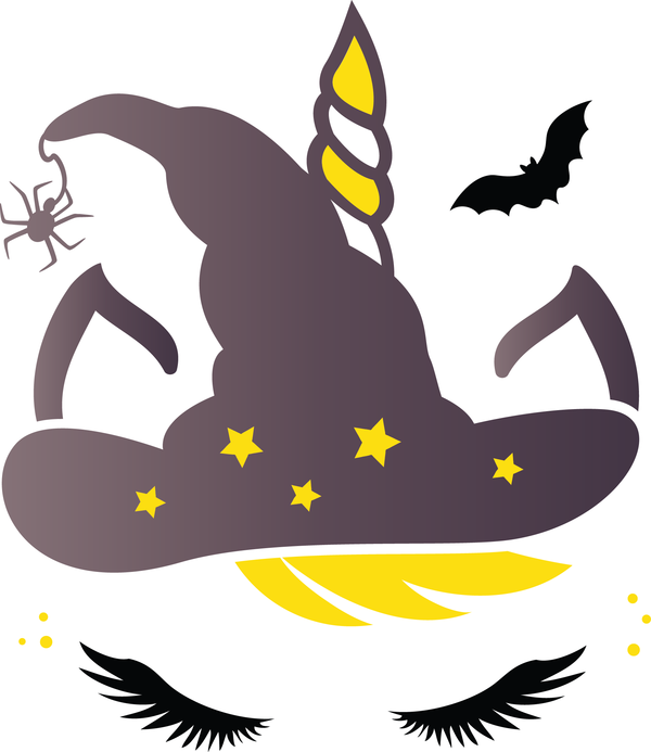 Transparent Halloween Witch hat Costume hat Wing for Halloween Unicorn for Halloween