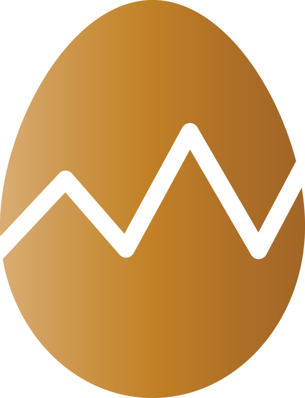 Transparent Easter Brown Logo Symbol for Easter Egg for Easter