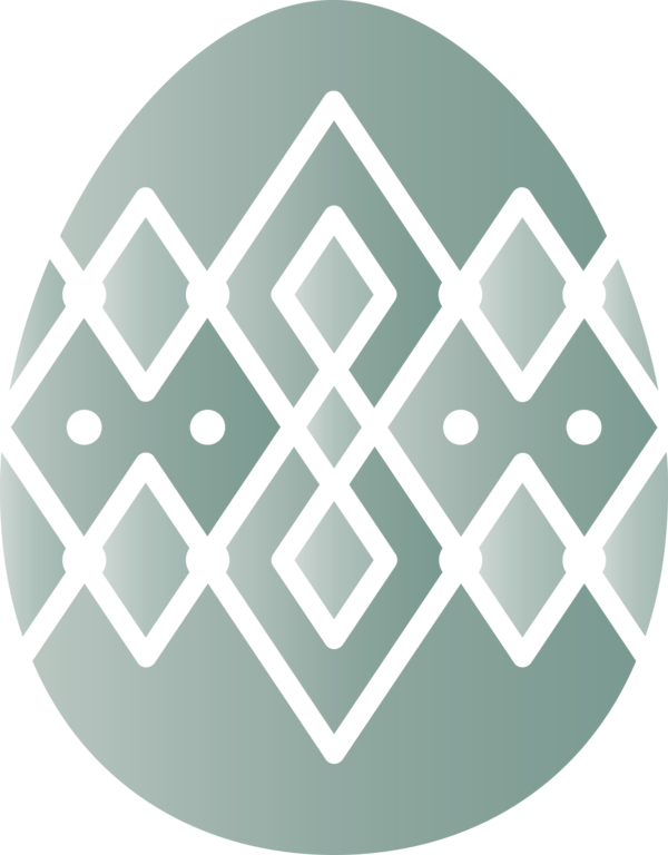 Transparent Easter Pattern Design Circle for Easter Egg for Easter