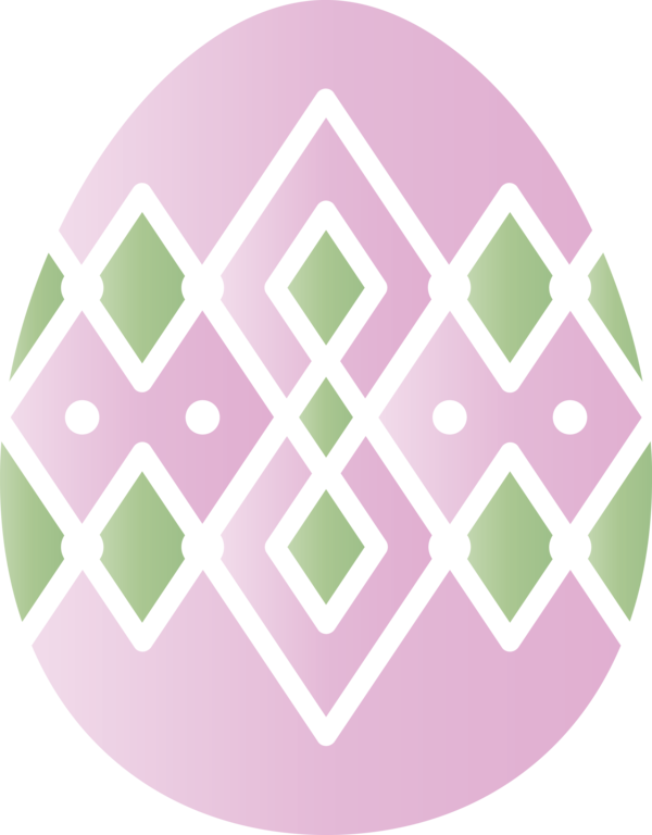 Transparent Easter Pattern Lilac Pink for Easter Egg for Easter