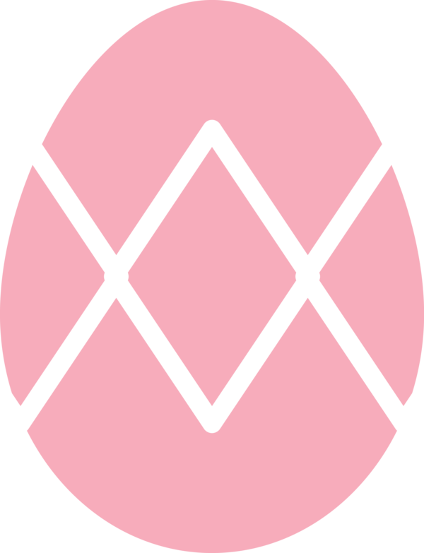 Transparent Easter Pink Circle Pattern for Easter Egg for Easter