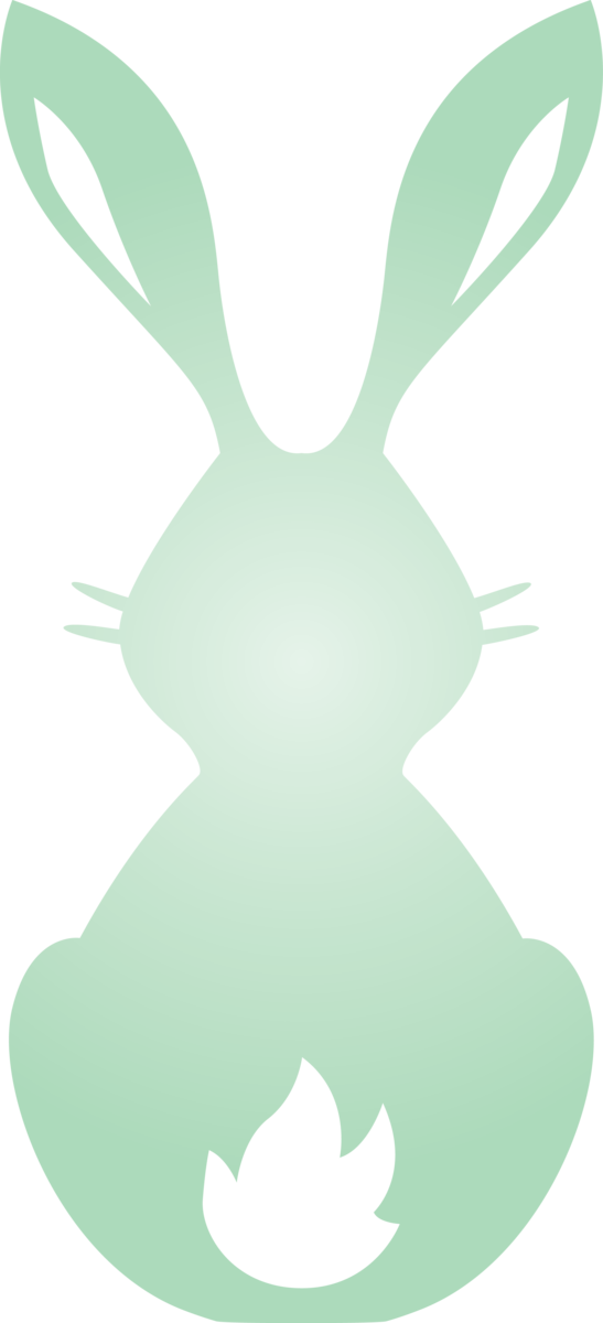 Transparent Easter Green Teal Design for Easter Bunny for Easter