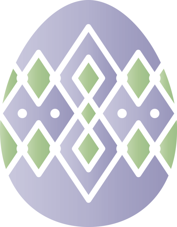 Transparent Easter Pattern Lilac Design for Easter Egg for Easter