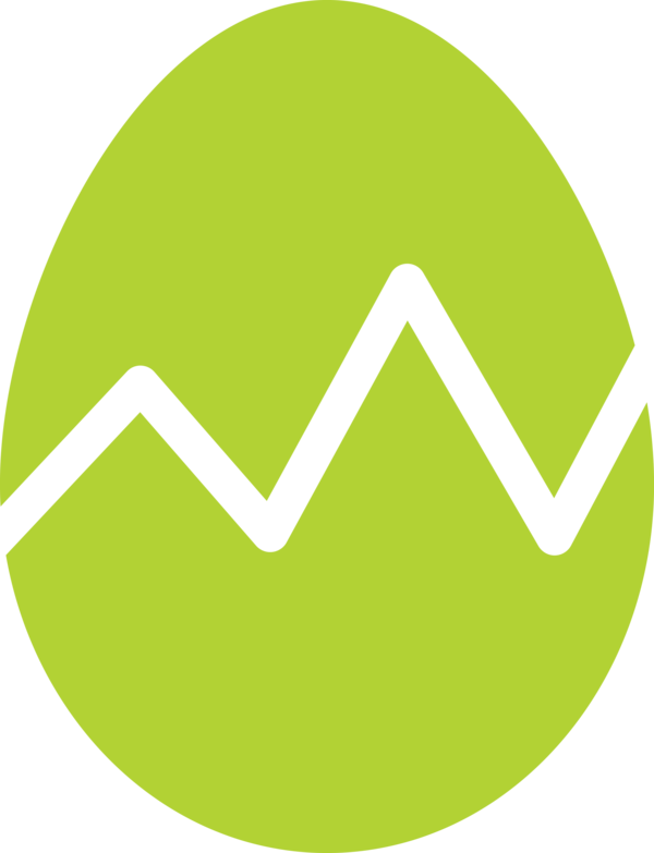 Transparent Easter Green Logo Symbol for Easter Egg for Easter
