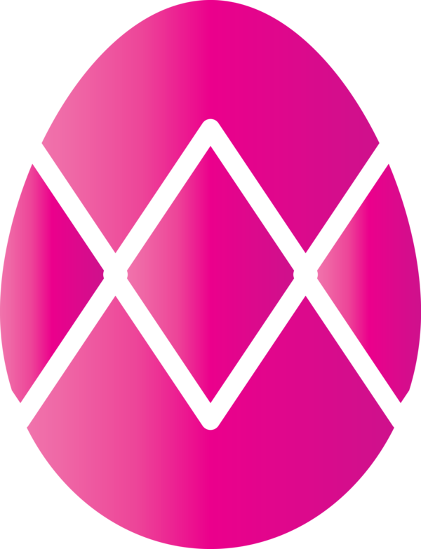 Transparent Easter Pink Magenta Symbol for Easter Egg for Easter