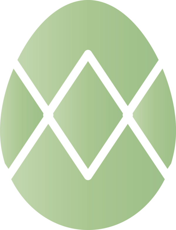 Transparent Easter Green Circle Leaf for Easter Egg for Easter