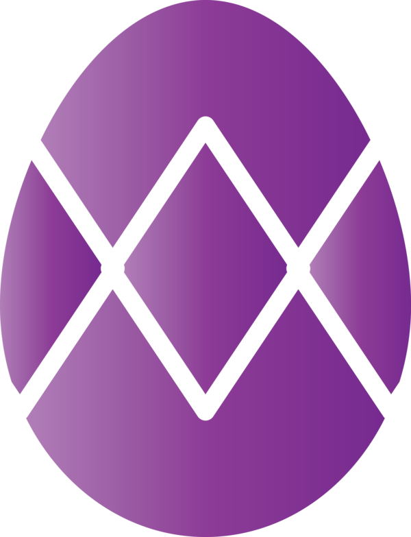 Transparent Easter Violet Purple Symbol for Easter Egg for Easter