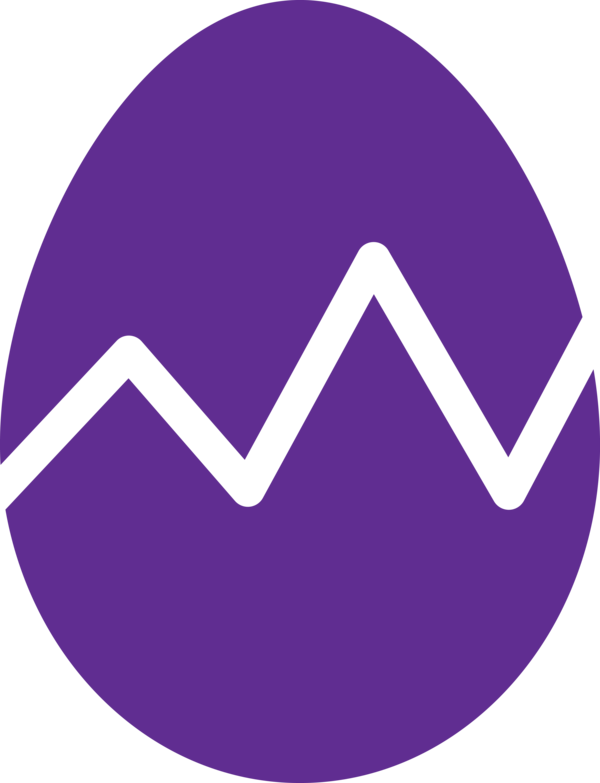 Transparent Easter Purple Violet Logo for Easter Egg for Easter