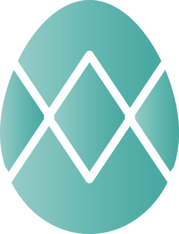 Transparent Easter Green Turquoise Logo for Easter Egg for Easter