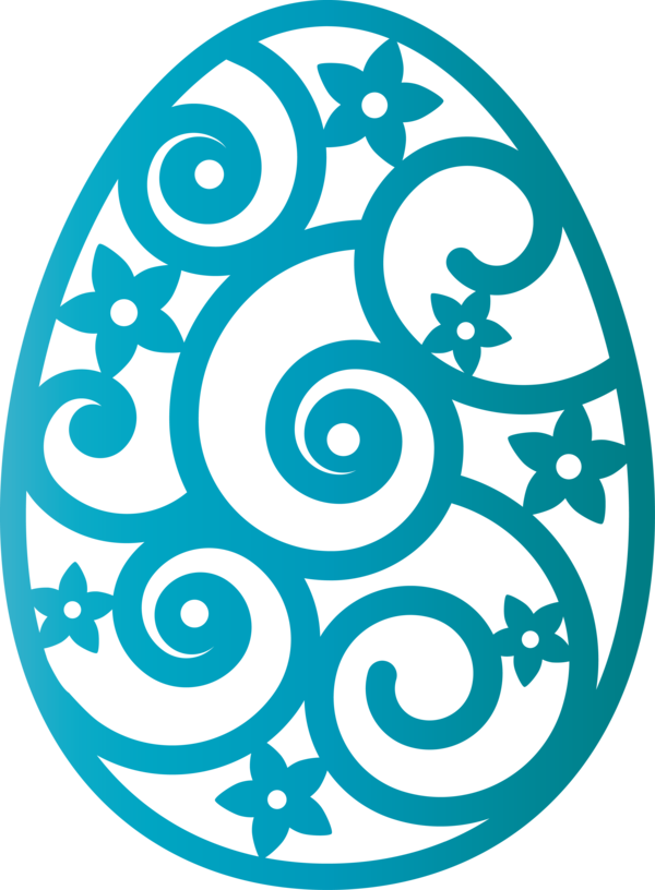 Transparent Easter Turquoise Teal Aqua for Easter Egg for Easter
