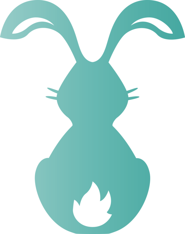 Transparent Easter Symbol for Easter Bunny for Easter