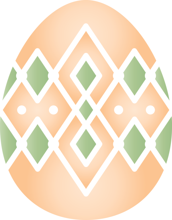 Transparent Easter Pattern Design Beige for Easter Egg for Easter