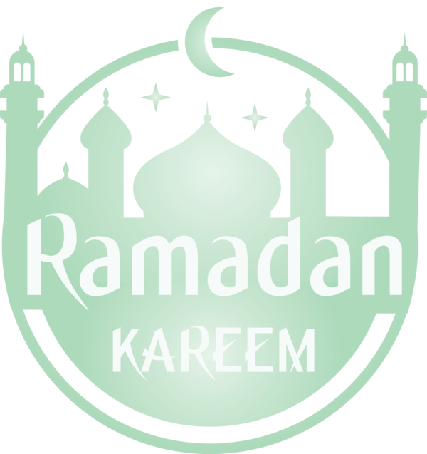 Transparent Ramadan Logo Font Emblem for EID Ramadan for Ramadan