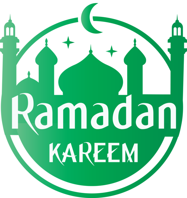 Transparent Ramadan Green Logo for EID Ramadan for Ramadan