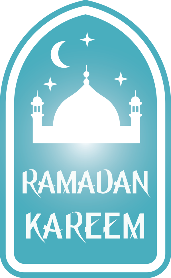 Transparent Ramadan Turquoise Logo Font for EID Ramadan for Ramadan