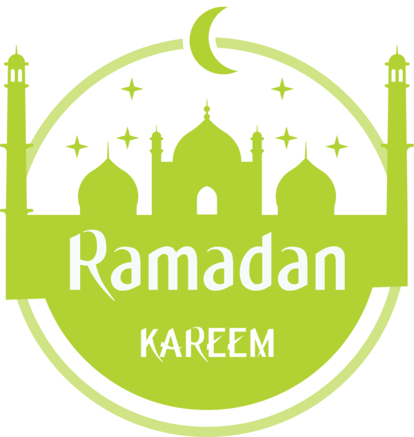 Transparent Ramadan Green Logo for EID Ramadan for Ramadan