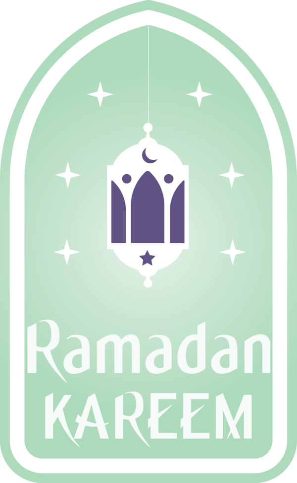 Transparent Ramadan Green Logo Font for EID Ramadan for Ramadan