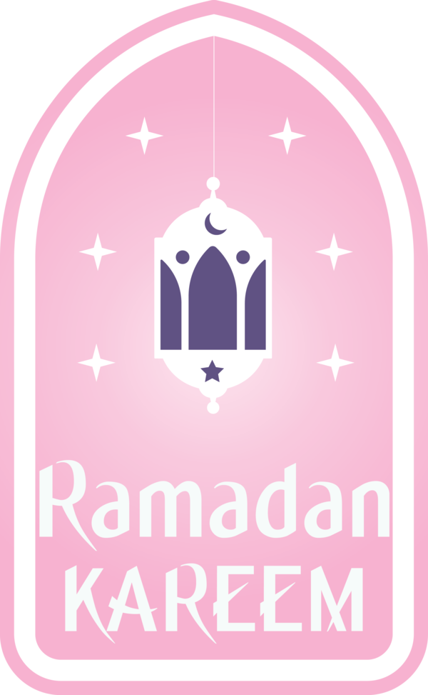 Transparent Ramadan Pink Logo Font for EID Ramadan for Ramadan