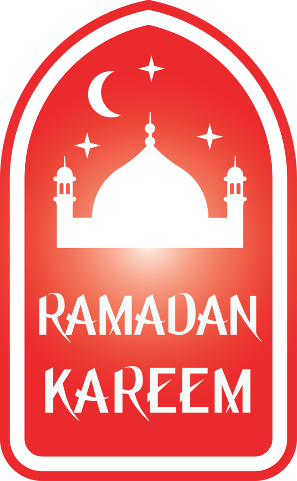 Transparent Ramadan Red Line Font for EID Ramadan for Ramadan