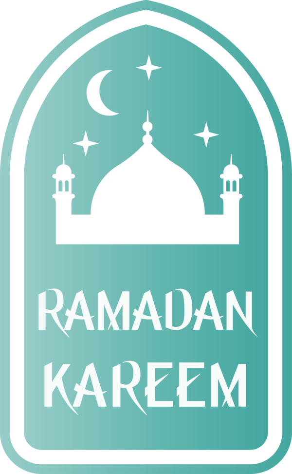 Transparent Ramadan Green Turquoise Logo for EID Ramadan for Ramadan