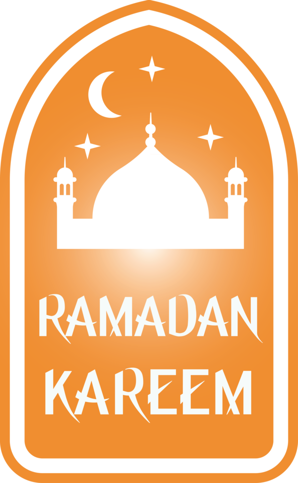 Transparent Ramadan Line Font Logo for EID Ramadan for Ramadan