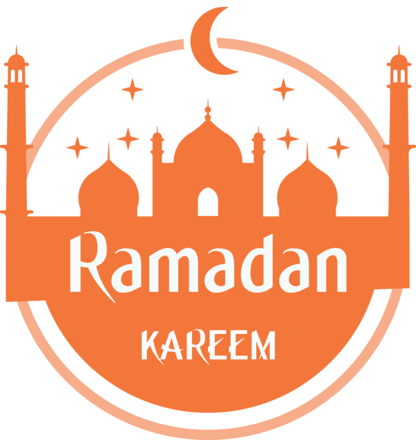 Transparent Ramadan Logo Line for EID Ramadan for Ramadan