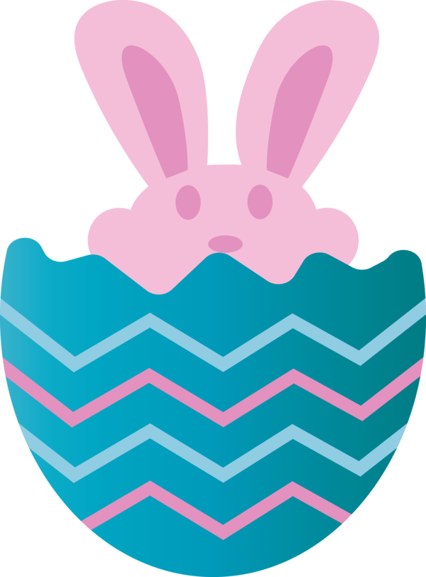Transparent Easter Turquoise Pink Teal for Easter Bunny for Easter
