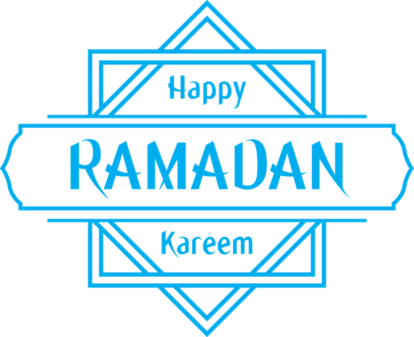 Transparent Ramadan Text Line Logo for EID Ramadan for Ramadan