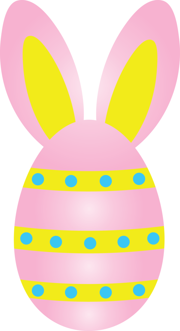 Transparent Easter Easter egg Yellow Easter bunny for Easter Egg for Easter