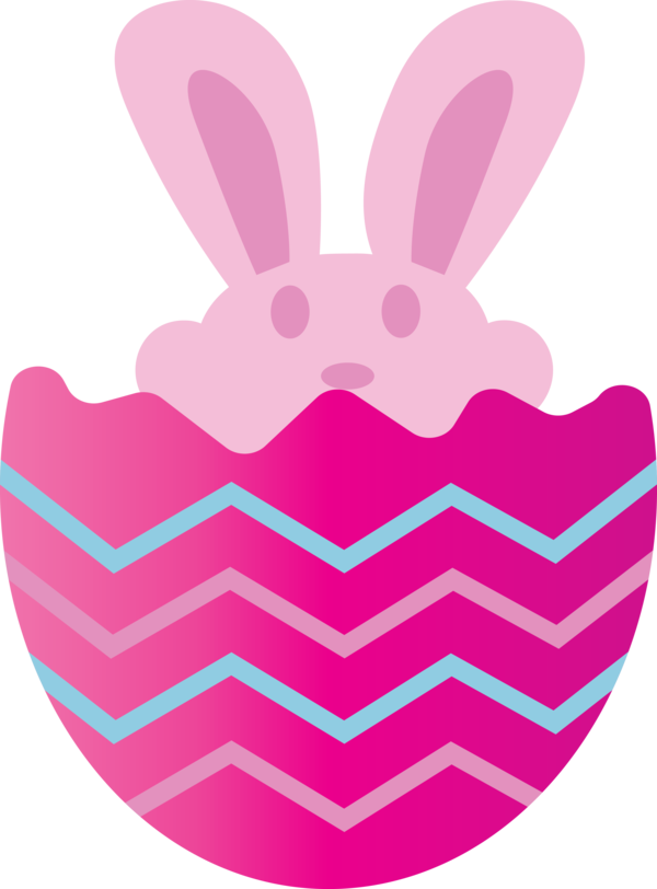 Transparent Easter Pink Magenta Easter bunny for Easter Bunny for Easter