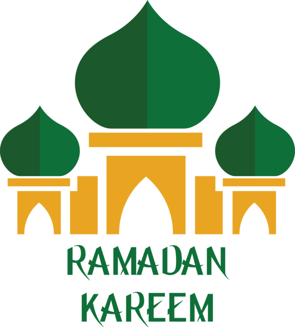 Transparent Ramadan Green Logo Font for EID Ramadan for Ramadan