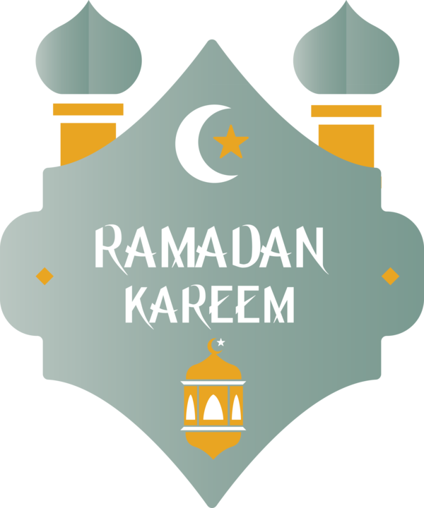 Transparent Ramadan Logo Label Font for EID Ramadan for Ramadan
