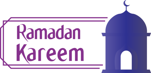 Transparent Ramadan Purple Violet Text for EID Ramadan for Ramadan