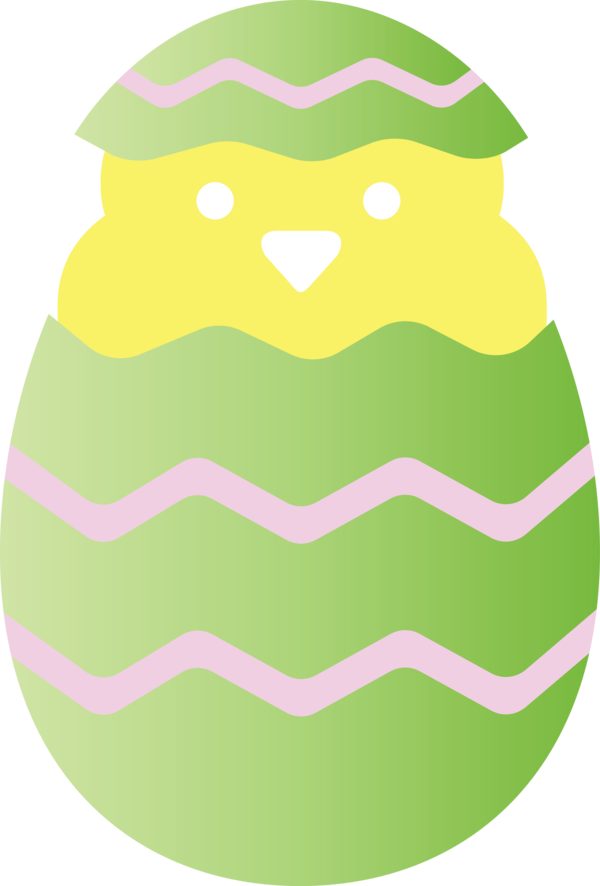 Transparent Easter Green Yellow Plant for Easter Chick for Easter