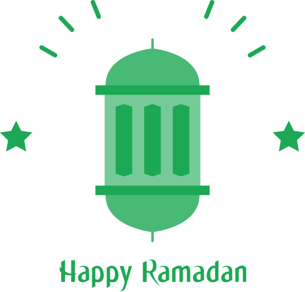 Transparent Ramadan Green Line Leaf for EID Ramadan for Ramadan