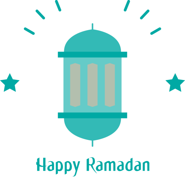 Transparent Ramadan Turquoise Logo Line for EID Ramadan for Ramadan
