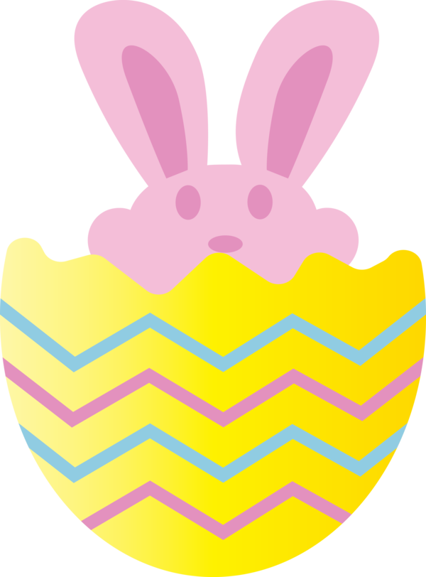 Transparent Easter Yellow Pink Food for Easter Bunny for Easter