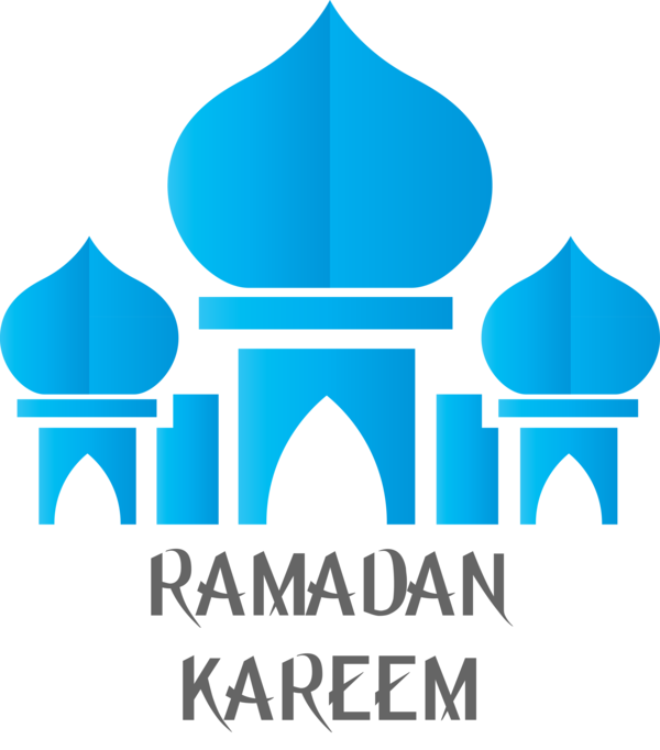 Transparent Ramadan Logo Turquoise Azure for EID Ramadan for Ramadan