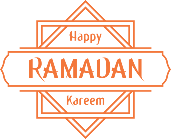 Transparent Ramadan Text Line Font for EID Ramadan for Ramadan
