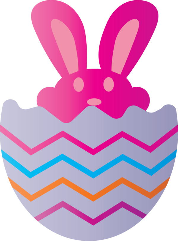 Transparent Easter Pink Magenta for Easter Bunny for Easter