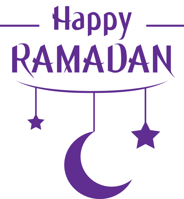 Transparent Ramadan Purple Violet Font for EID Ramadan for Ramadan