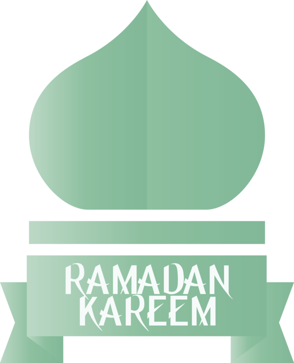 Transparent Ramadan Green Logo Leaf for EID Ramadan for Ramadan