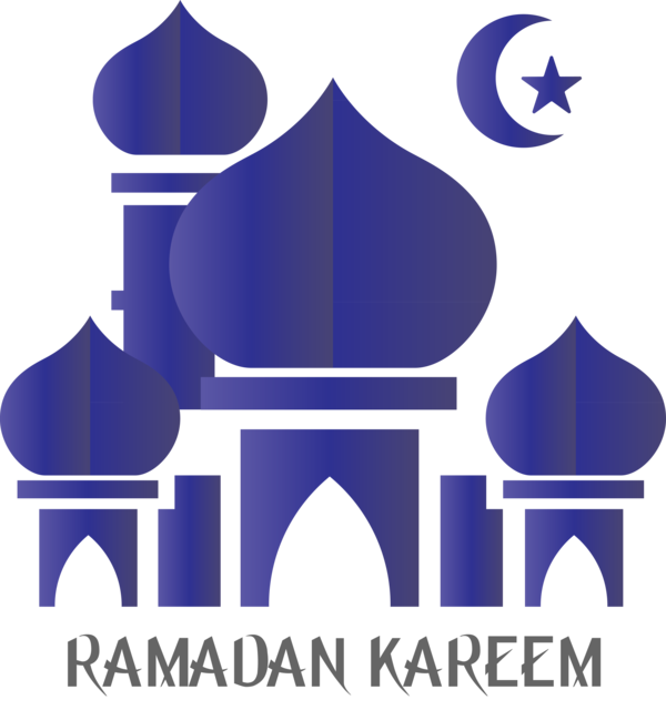 Transparent Ramadan Logo Font Electric blue for EID Ramadan for Ramadan